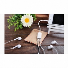 Hot Sale Fone De Ouvido Headset One In Two Couples for Audio Line Phone A 3.5 Splitter with Lovers Headphones Earphone