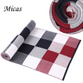 Fashion winter Scarf 100 cashmere Men Luxury Brand Big Size plaid blanket Scarves classic creative grid