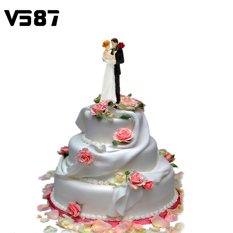 Bride Groom Wedding Cake Topper Lover Couple Figurine ...