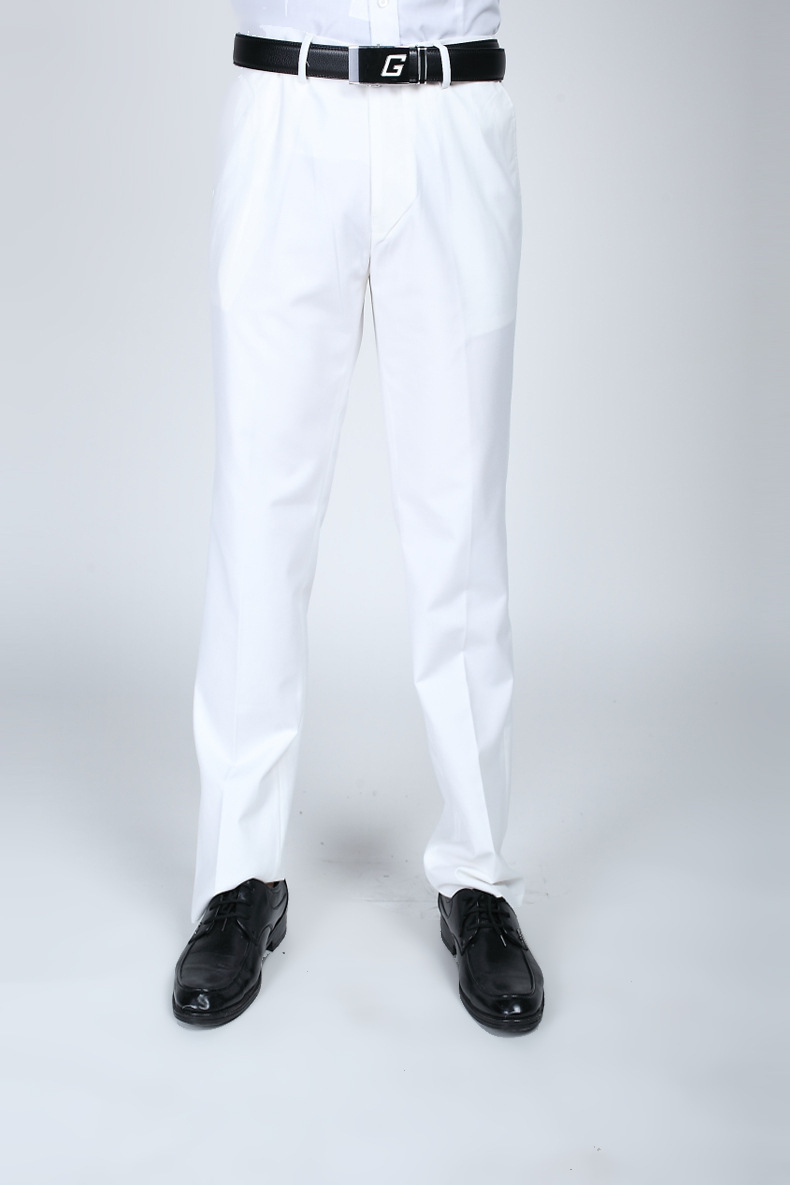 white formal pants