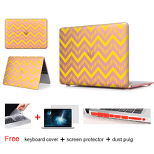 New Fashion For Girls Matte Frosted Texture Wavy Case Cover Macbook Air 13 12 11 Pro 13 15 inch With Retina Laptop Accessories