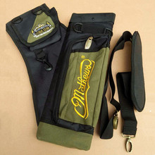 New Outdoor Camouflage Green Quiver Four Tube Adjustable Easy Waist Hanging Bag Bow Arrow Pot Archery