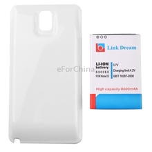 Link Dream High Quality 8000mAh Mobile Phone Battery Cover Back Door for Samsung Galaxy Note III