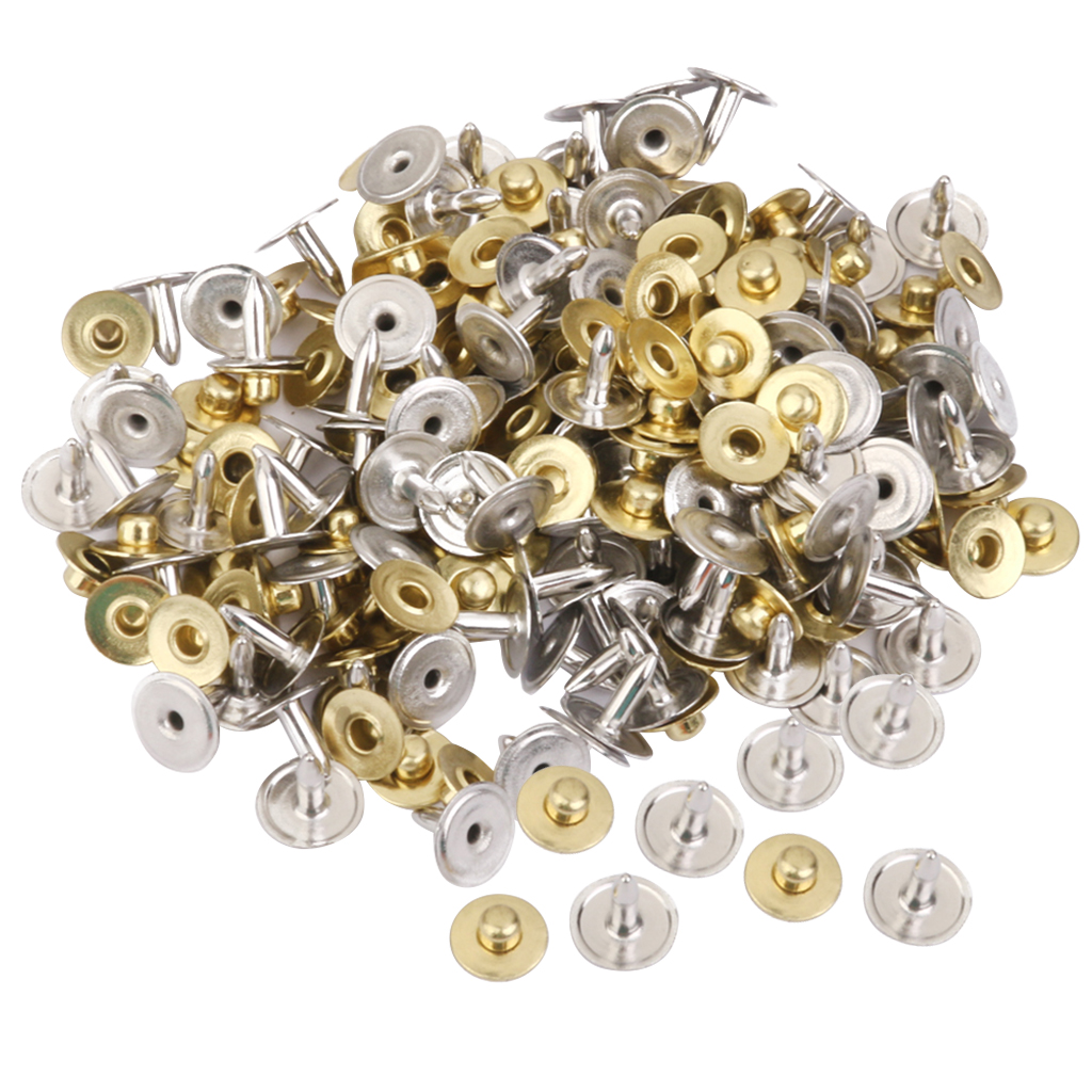 200x Rivets FIXATION RIVETS BOUTONS 8 MM POUR jean demin Cuir Sewing Craft 