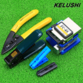 KELUSHI FTTH Fiber Optic Tools set kits FC 6S Cleaver and Double hole CFS 2 fiber