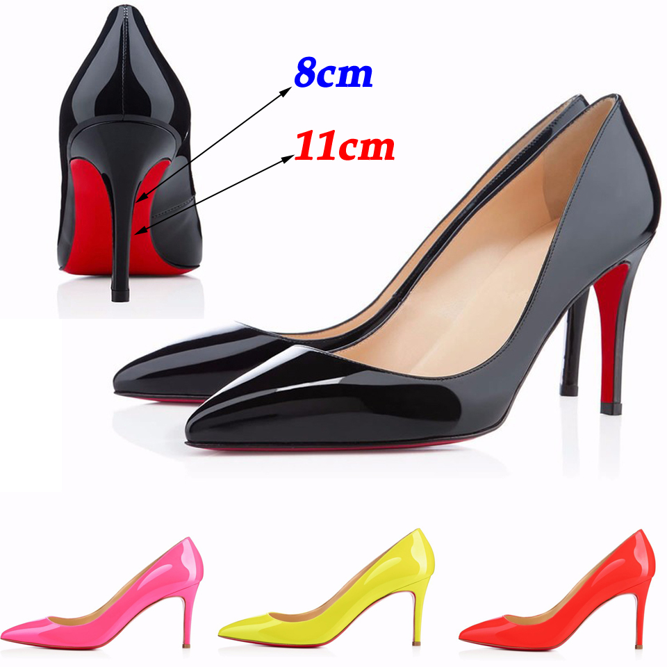 2015 women shoes red bottom high heels women pumps wedding shoes ...