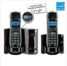 2pcs (1 phone base+ 1 extension) General DECT 6.0 GE 28821 digital cordless telephone answering recording the most one by six