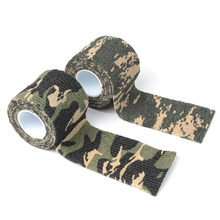 Free Shipping 5cmx4.5m Army Camo Outdoor Sports Hunting Shooting Tool Camouflage Stealth Tape Waterproof Wrap Durable Useful
