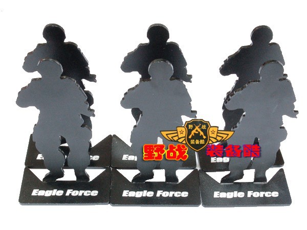6pcs Full Metal Shooting Humanoid Soldiers shape Privates Target for Airsoft AEG GBB Hunting Training
