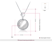 ROXI 2014 Christmas Gift New Fashion Jewelry Platinum Plated Statement Round Opal Necklace For Women Party