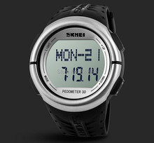 2015 New Outdoor LED Sports Watches Pedometer Heart Rate Monitor Calories Digital Watch Sport Fitness for