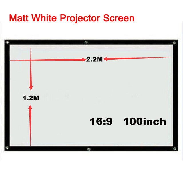 Buy Factory sales 100 inch 169 Projector HD Screen