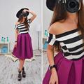 2017 summer womens the new fashion dress strapless bra large swing mini fringe Bandage Dress Feamle