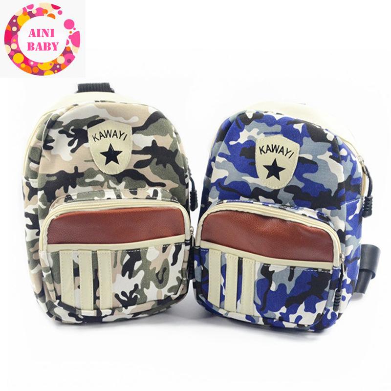 Cool! Fashion New 2015 Camouflage Kid Bag Backpack...