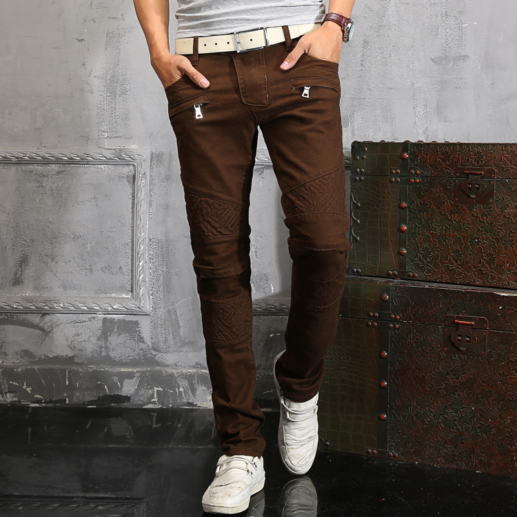 Hot Sale Slim Low Softener 2015 Hot Mens Designer Jeans Famous Brand Simplicity Small Cotton Denim