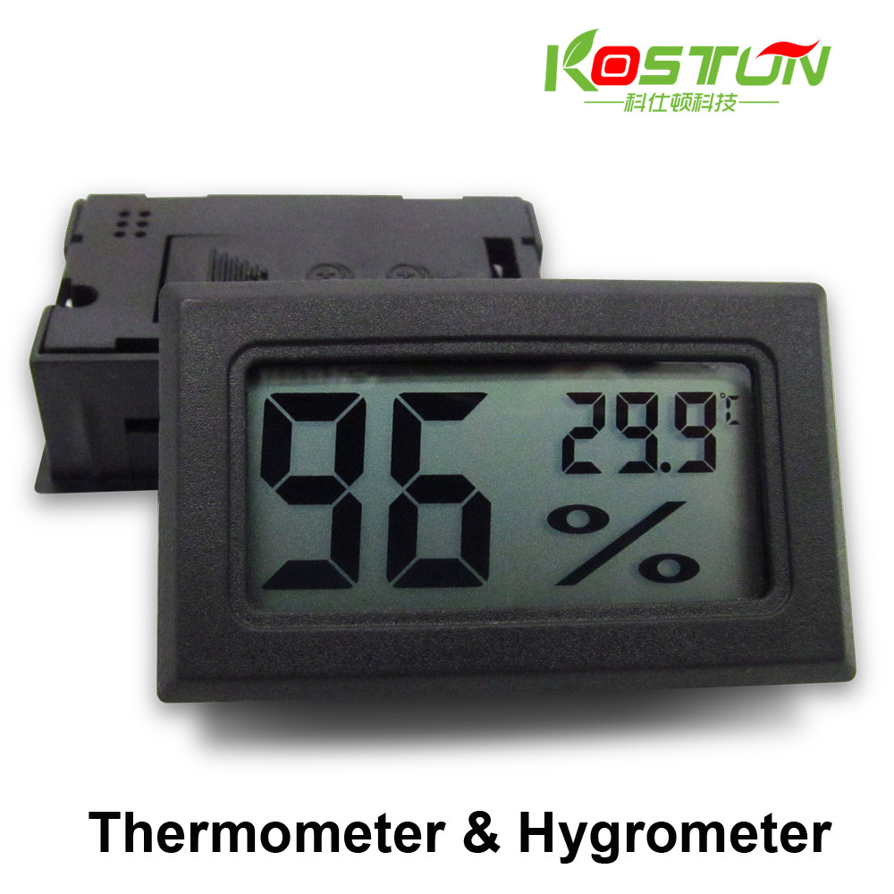 Digital LCD Hygrometer Temperature Humidity Meter Thermometer 50 70C 10 99 RH include 2 batteries