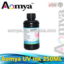 Aomya ink 5x250ml Real UV ink , UV LED text ink can print on everything 5 color, White/C/M/Y/K