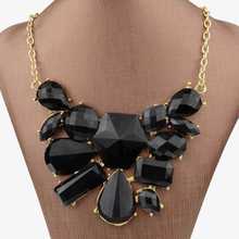 2015 New Fashion Jewelry Bohemia Hollow Resin Vintage Necklace Collar Gold Plated Charm Choker Necklace For