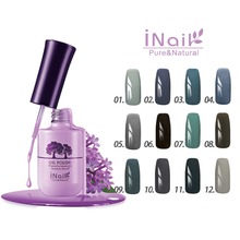 Free shipping! Grandma Grey Series! 6pcs Inail Gel Nail Polish 15ml 12 colors for choice.