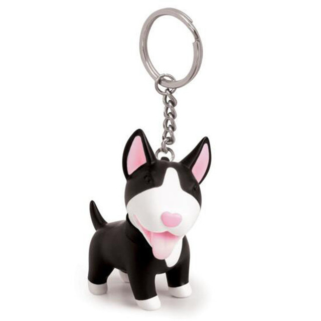 Al azar lindo llavero del perro del pvc llaveros titular de 2016 accesorios de moda al