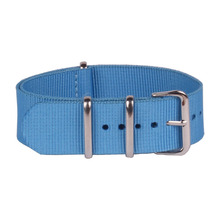 Nueva luz azul acero inoxidable del corchete 22 MM Nylon lienzo ver correas nuevas correas de reloj de la otan banda wach
