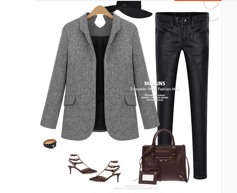 Women Blazer 2015 Temperament Career Suit Jacket Casual blazer feminino (5)