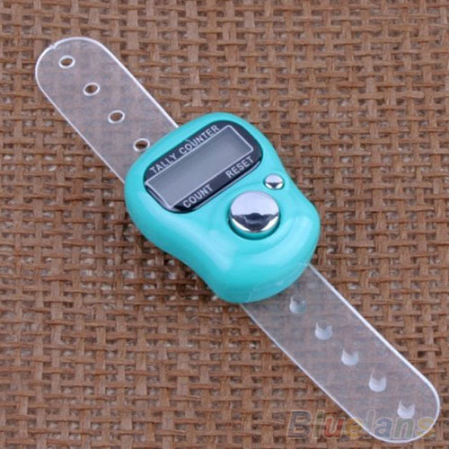Electronic Row Counter Finger Ring Golf Digit Stitch Marker LCD Tally Counter 4DH9