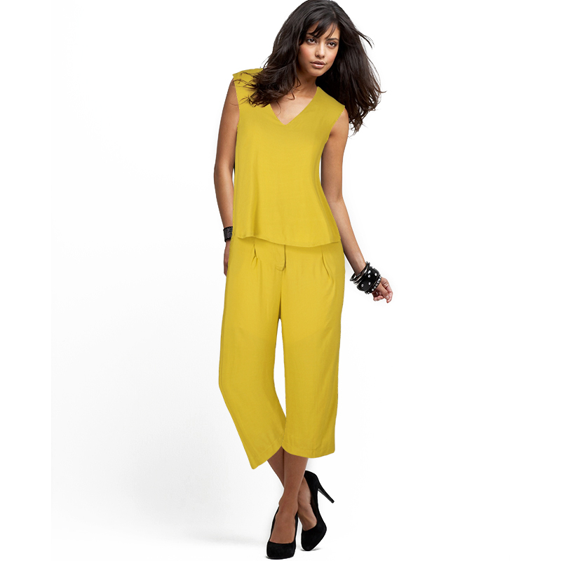 Feminino 2015 New Fashion Rompers 2 Piece Set Womens Sexy V Neck Casual Elegant Jumpsuit Ladies 3641