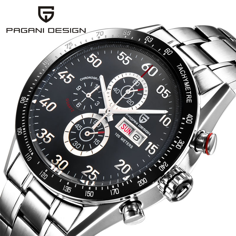 Watch Men 2016 Pagani Design Brand Sport Watch Steel Watches Men Outdoor Military Wristwatch Diver Quartz-Watch Reloj Hombre
