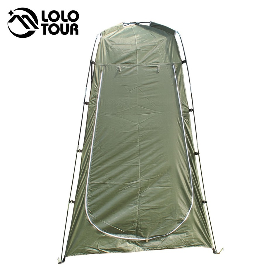 Outdoor Toilet Tent Camping Shelter Portable Shower Tent Changing Room Privacy Tente Ultralight Army Green White