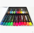 24 Colors Set Metal Color Oil Pastel Soft Wax Crayon Artist Paint Colored Stock Students Children