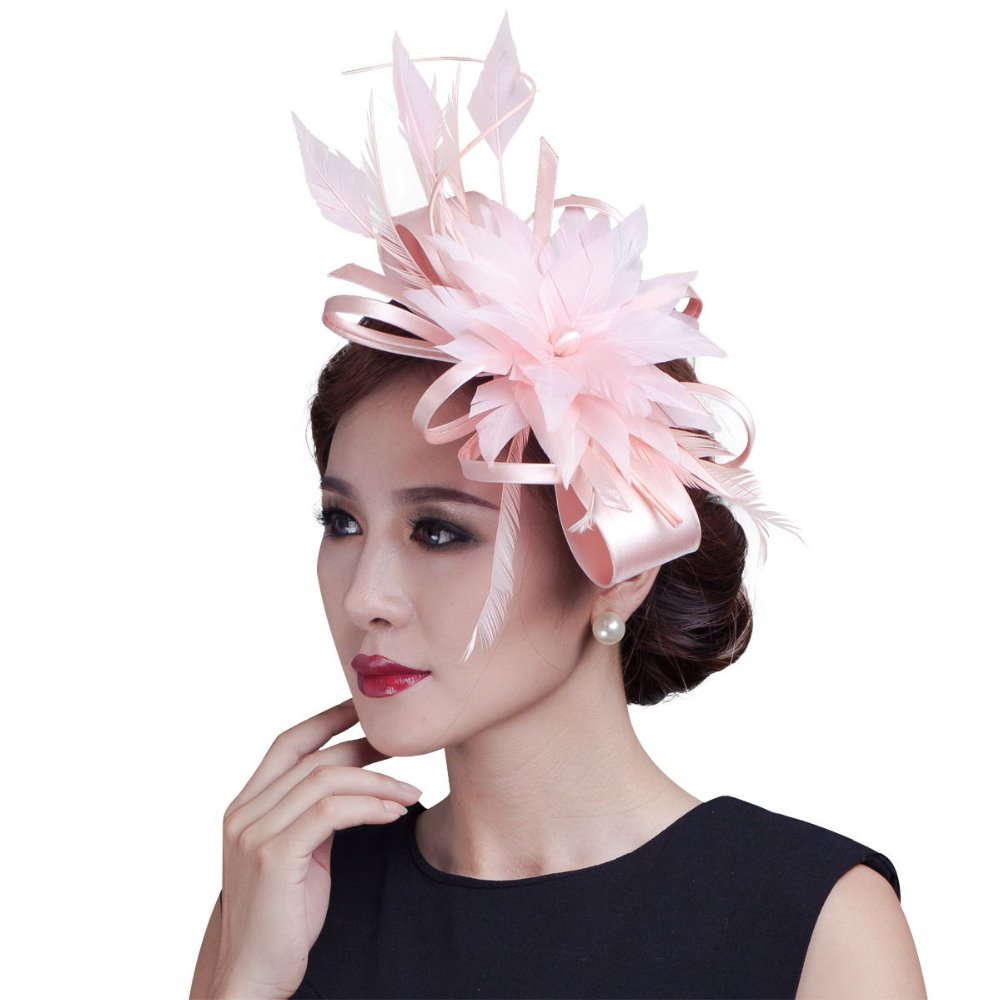 Buy 2015 women champagne ribbon Bow Fascinators