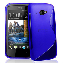 New Soft Silicone TPU Gel S line Skin Back Cover Case For HTC Desire 601 Case