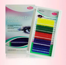 Encryption Color Eyelashes Mix Length False Lashes 0 15mm C Eyelash Extension Makeup Colorful False Eyelash