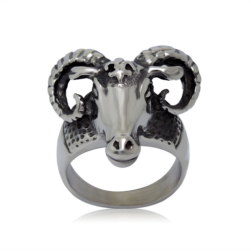 retro jewelry zodiac sheep goats ram stainless steel men s retro jewelry zodiac sheep goats ram stainless steel men s