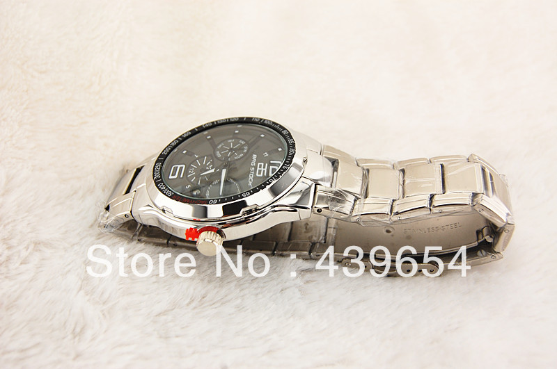 Fashion Quartz Full Steel Watches For Men Wristwatches With Stainless Steel Watch Back 142g