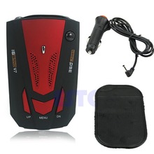 Free Shipping 360 Degree Car Speed Limited Detection Voice Alert Anti Radar Detector With Red
