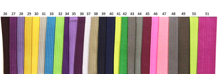 Description Picture 3 of item25mm Webbing 10 Yards Long Colored 50 Color Available polypropylene for Bag Sewing Belt Webbing Strapping braided strap