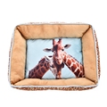 Super Soft Thick Pet Bed Luxury 3D Vivid Animals Pattern Bed For Dog Puppy Kennel Large