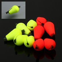 10 Pieces Tear Drop INDICATOR Fishing Float, 19.2mm*11.68mm Yellow Fly Fishing Strike Indicator