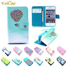 Cartoon Style Printing Wallet Cover For Apple iphone 6 6S iphone6 i6 Cases Book Flip Stand Man Women PU Leather Protective Shell