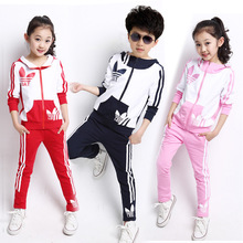 New Kids Clothing set Children Outerwear Sport Suit Girls Boys Hooded Jacket+Pants Fashion Jogging Sweatshirt Tracksuit Clothes