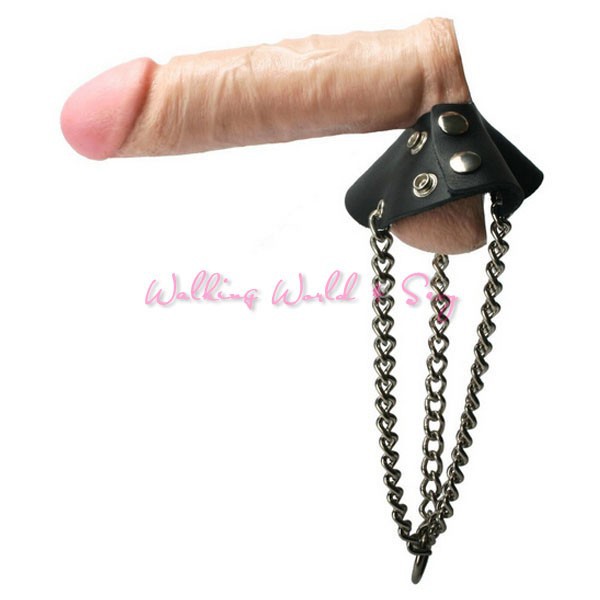 Adujustable Scrotum Pendant Ball Stretcher Penis Cock Rings Fetish Sex Toys Leather Male Chastity Device For Men Slave Restaint (5)