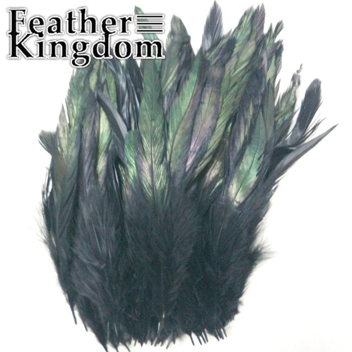 black rooster Hackle feather
