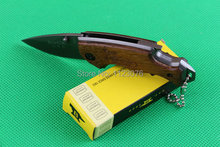 440 57HRC blade wood handle OEM Buck X44 small mini utility folding pocket knives camping hunting
