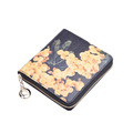 2016 New Embossing Small Wallet Korean Style Fashion Rose And Plant Print Clutch Bag Women Designer