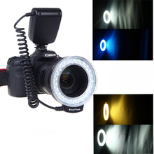 LED Ring Flash Light for Canon Nikon Pentax Olympus Panasonic DSLR
