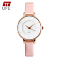 TTLIFE 2016 New Brand Women Simple Watches 30M Waterproof Leather Strap Fashion Quartz Watch Student Wristwatches