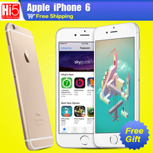 Original apple iPhone 6 factory unlocked cellphone 64GB 128GB IOS 9 8MP 4 7 5 5