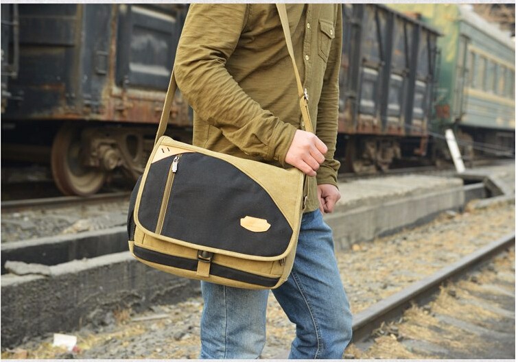 New Fashion Men Messenger Bags Sport Canvas Male Shoulder Bag Casual Outdoor Travel Hiking Military Messenger Bag (6)